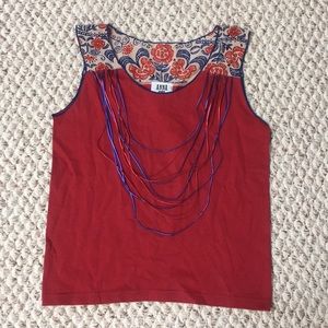 Vintage Anna Sui Y2K Style Stretch Top